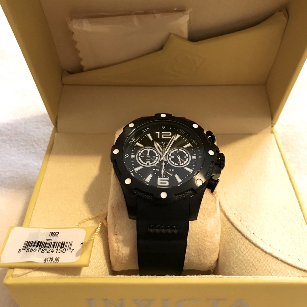 Invicta watch black.